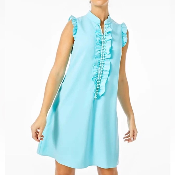 Lilly Pulitzer Dresses & Skirts - NWT Sz 12 Lilly Pulitzer Blue Ibiza Shift Dress